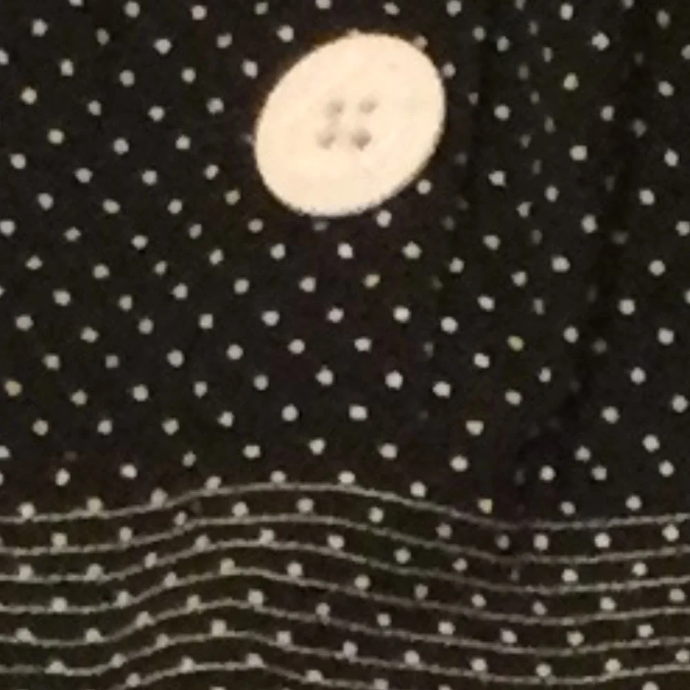 Ruby Rox Cute Vintage Style Black with white dots Dress - Picture 8 of 8